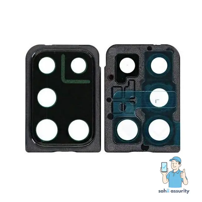 Camera Lens Glass with Frame for Samsung Galaxy A21s Blue